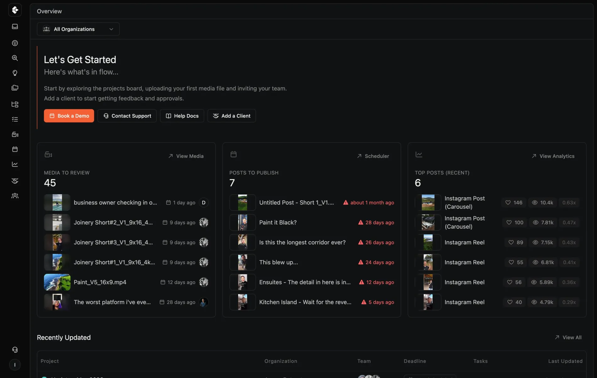 Show Overview inside Clipflow