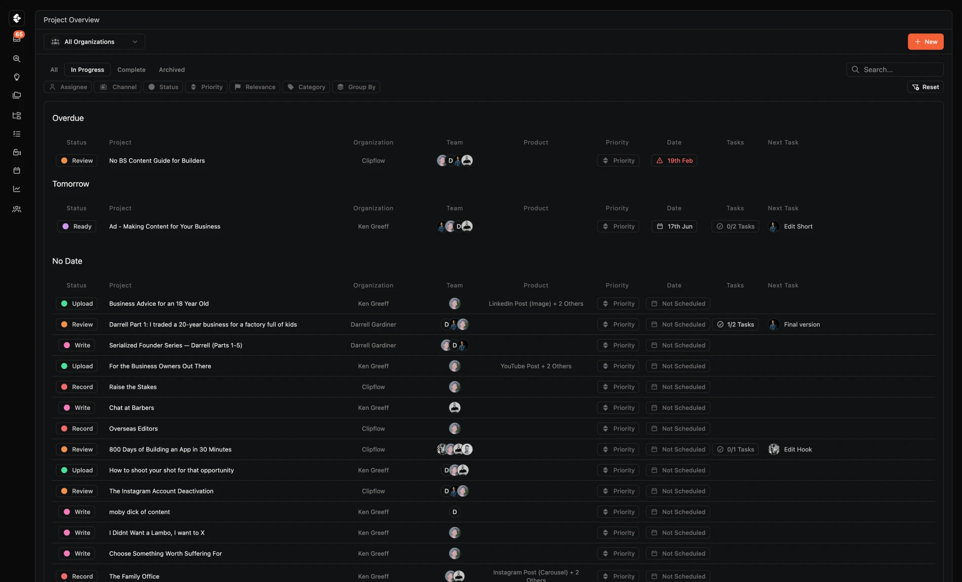 Oversight inside Clipflow
